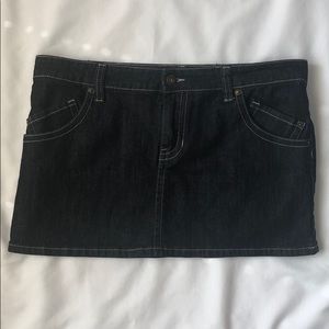 Forever21 Plus Mini Jean Skirt Black 30 Pockets